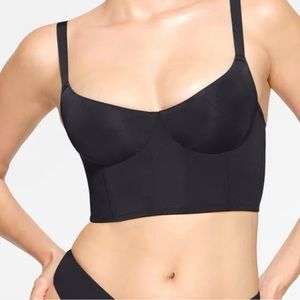 NWT SKIMS SHINE DEMI CORSET BRA IN ONYX 36DDD